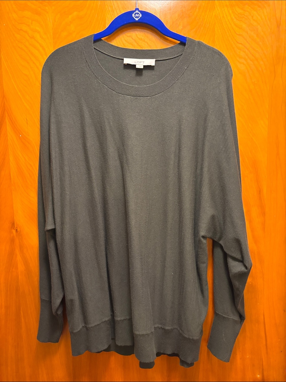 LOFT Women’s Crewneck Sweater in Olive Green